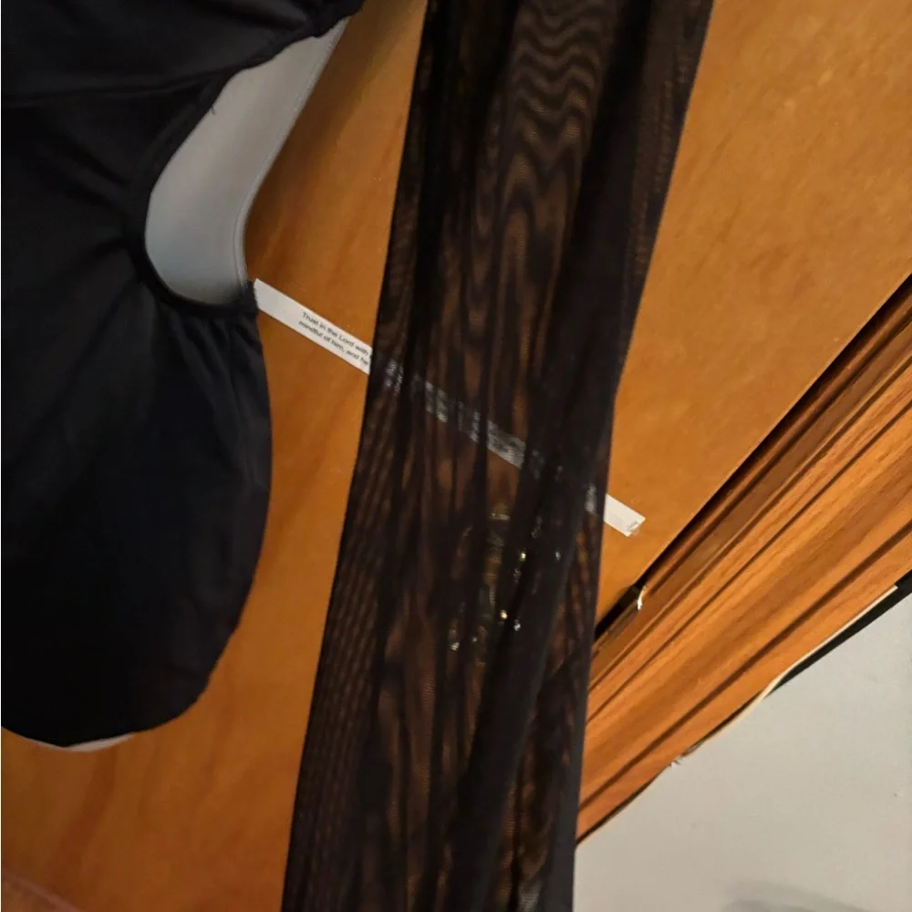 Balera Black Long Sleeve Dance Unitard - Picture 4 of 4